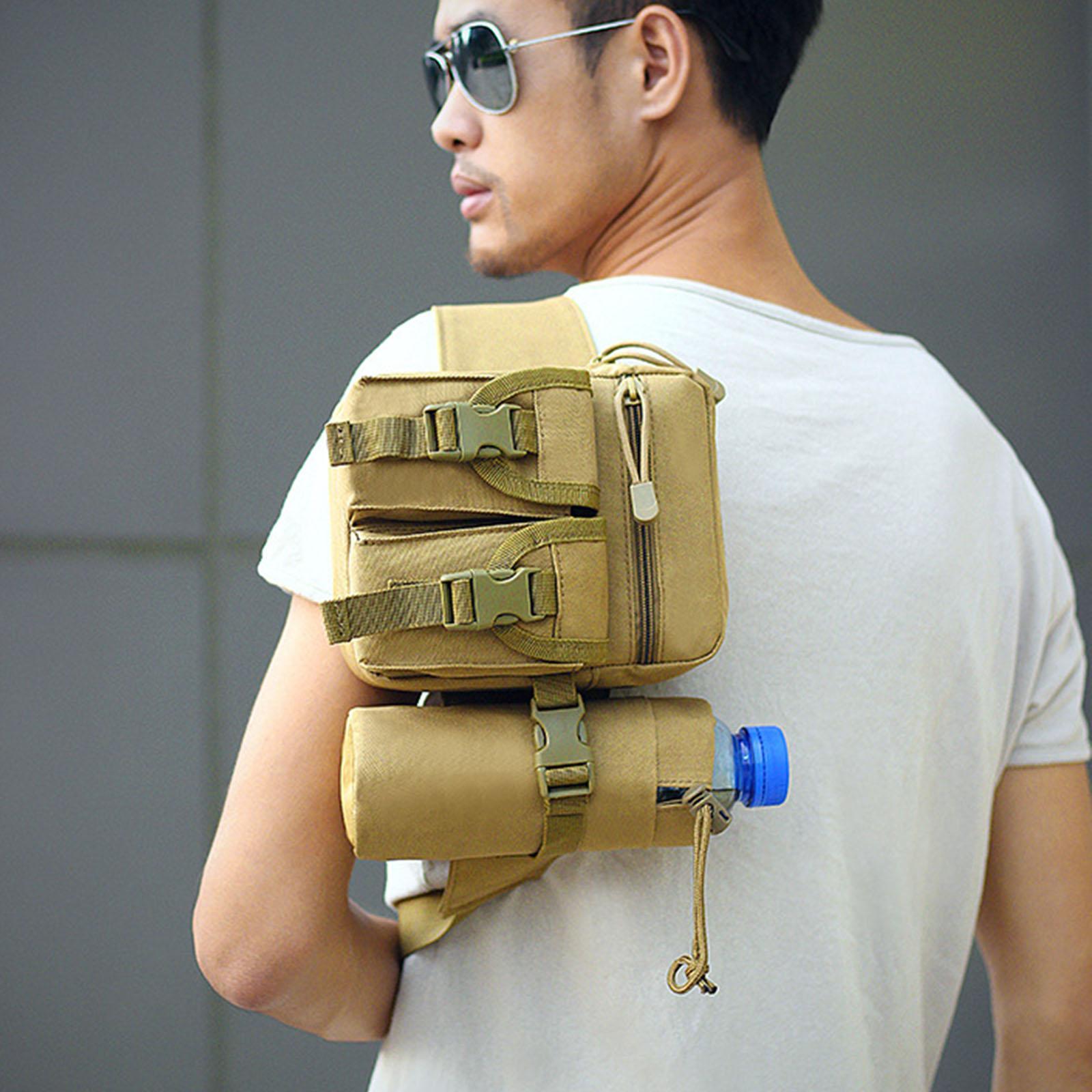 Waist Pack Bag Pouch Fanny Pack Water Bottle Holder for Phone Trekking Women Men Hunting