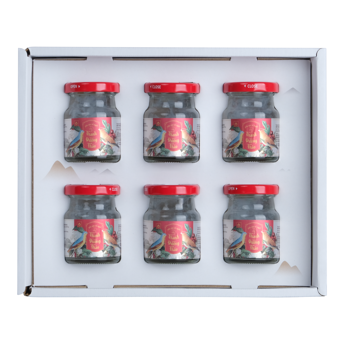 COMBO 5 hộp Tổ yến chưng đường cỏ ngọt Thanh Đường Thảo - Nhà Yến Nha Trang - Hộp 6 lọ - Nước yến sào cao cấp - Nước yến chưng sẵn