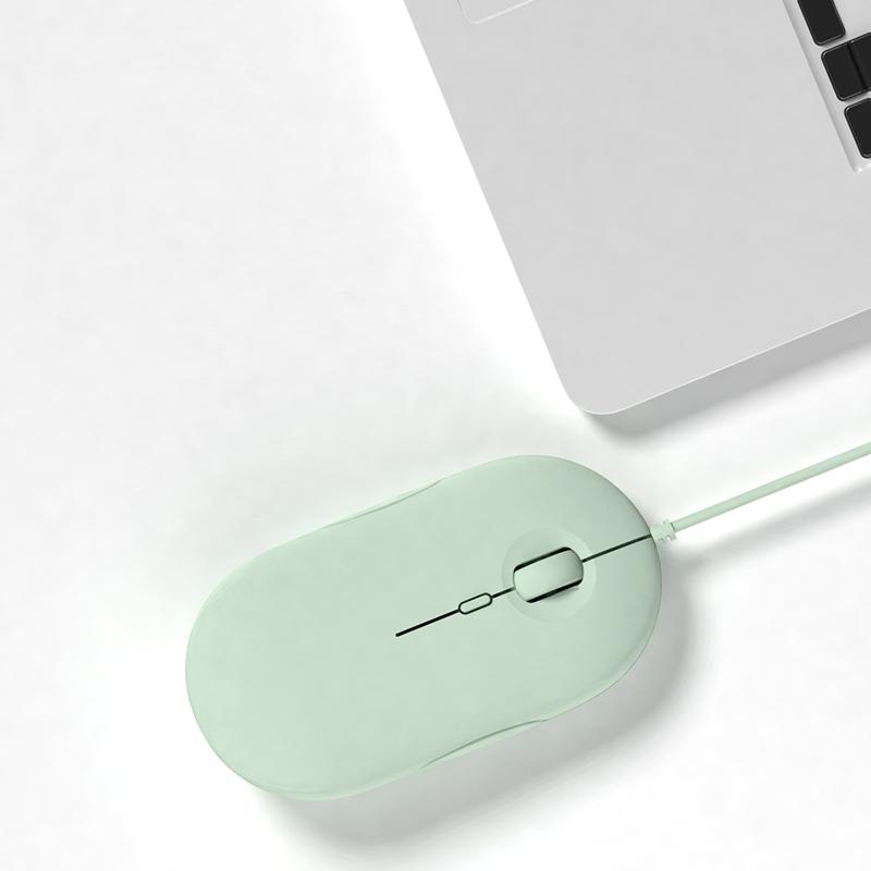 Im Lặng USB Có Dây Game Thủ Nhiều Màu Sắc Mini Chuột Cho Laptop Chuột Quang Máy Tính Công Thái Siêu Mỏng 3D Mause 1600 DPI