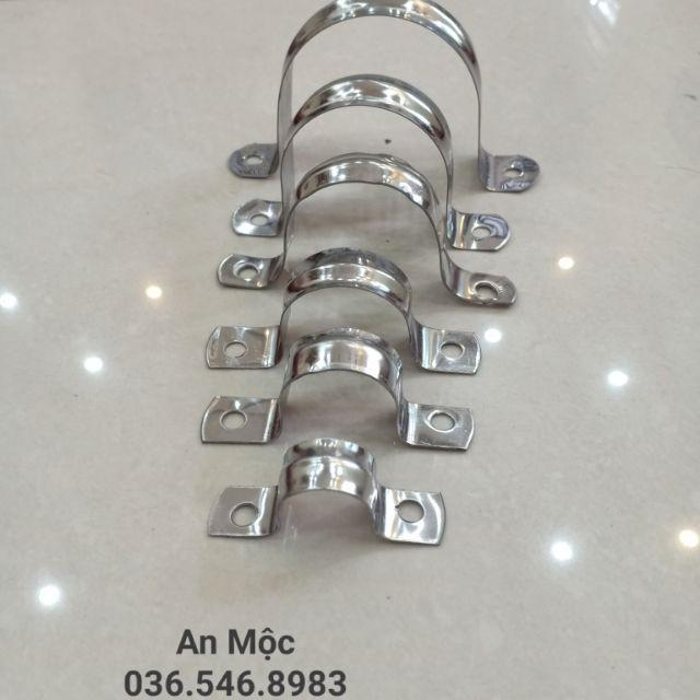 Đai Ôm, Bát, Cùm Omega Ôm, Đai Ống Nước Inox size 21-110