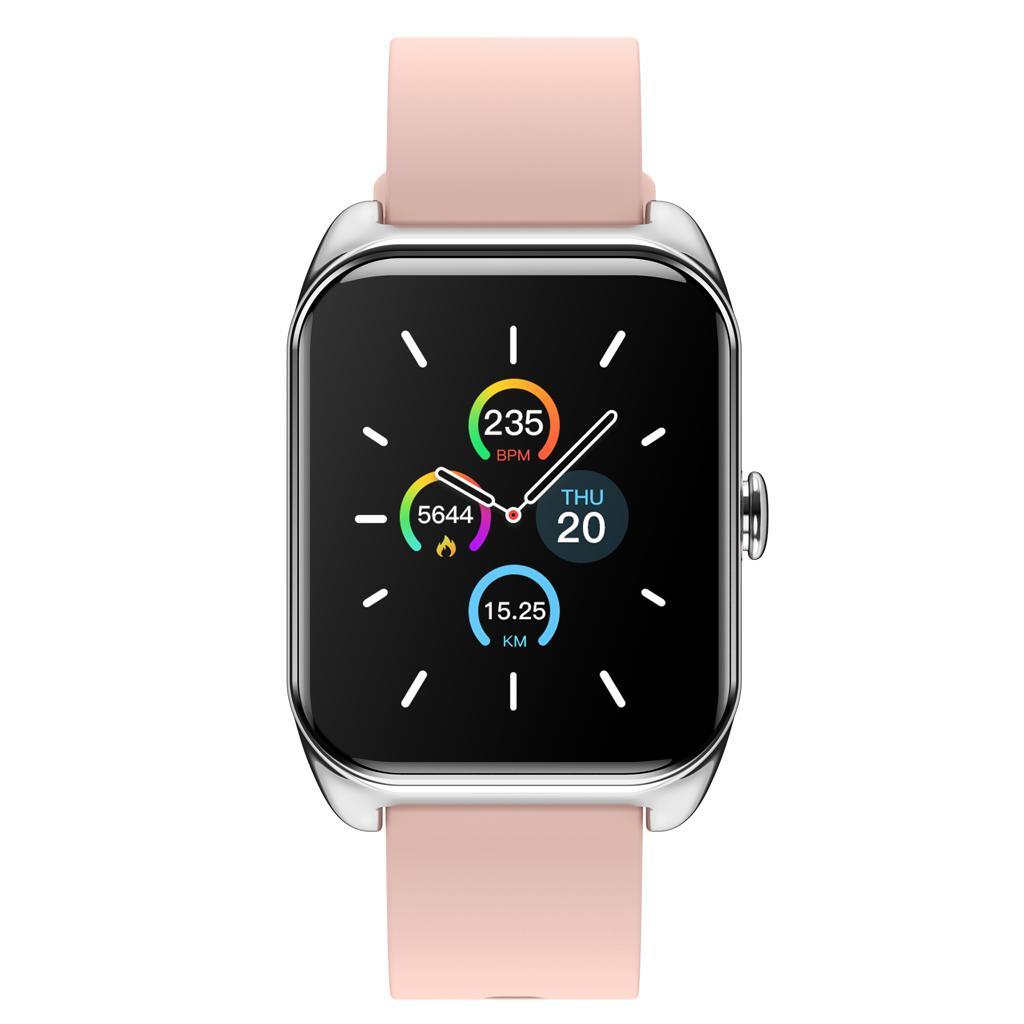 IP67 Sport Bluetooth Blood Pressure Smart Watch Wristband For Men Women Pink