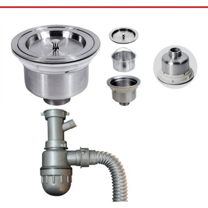 Bộ xả đơn chậu rửa chén inox 304