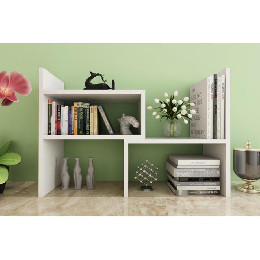 Khuyến mãi - Kệ gỗ để bàn đựng sách BOOKCASE White