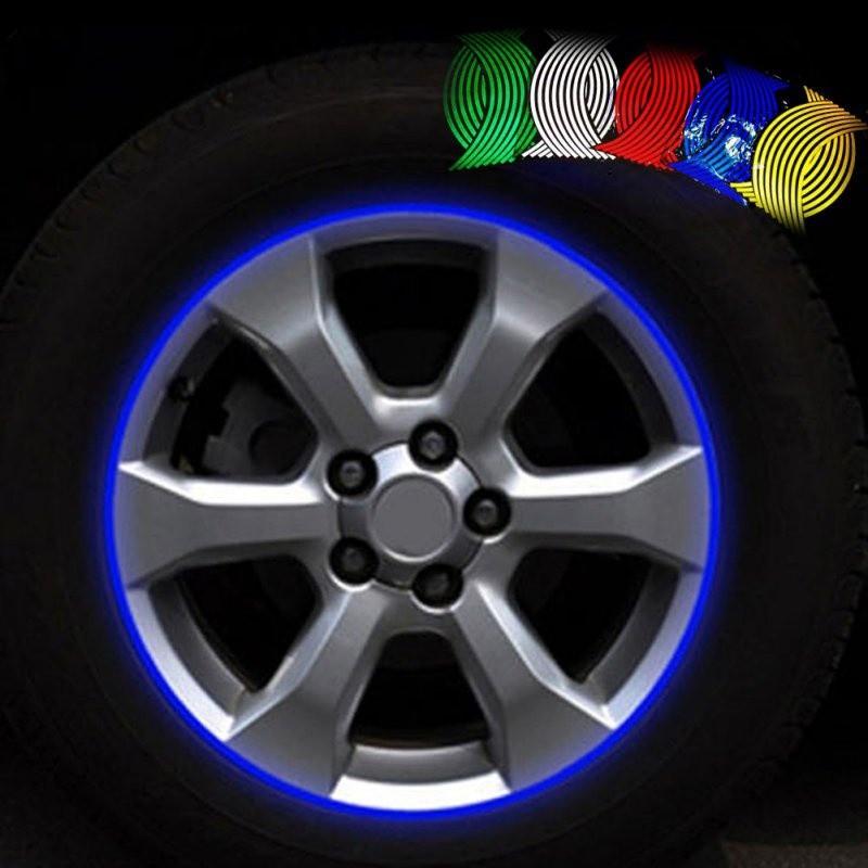 Miếng dán phản quang trang trí bánh xe 14 " 18 " cho xe hơi