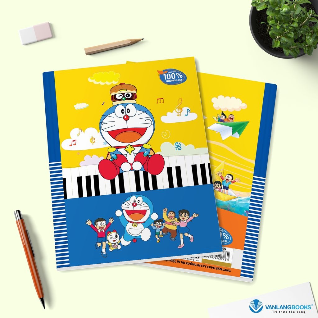 Tập Học Sinh  Vanlangbooks 96 Trang (Định Lượng 100 - 4 Ôly) - Doraemon - Vanlangbooks