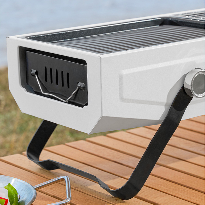 Bếp nướng than hoa BBQ ngoài trời PH22103 không khói nhỏ gọn dễ mang theo đi dã ngoại picnic phụ kiện kèm theo vỉ nướng, khay nướng - Hàng chính hãng