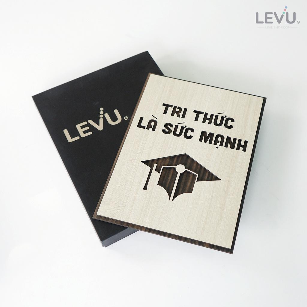 Tranh tạo động lực học LEVU LV045 "Tri thức là sức mạnh"