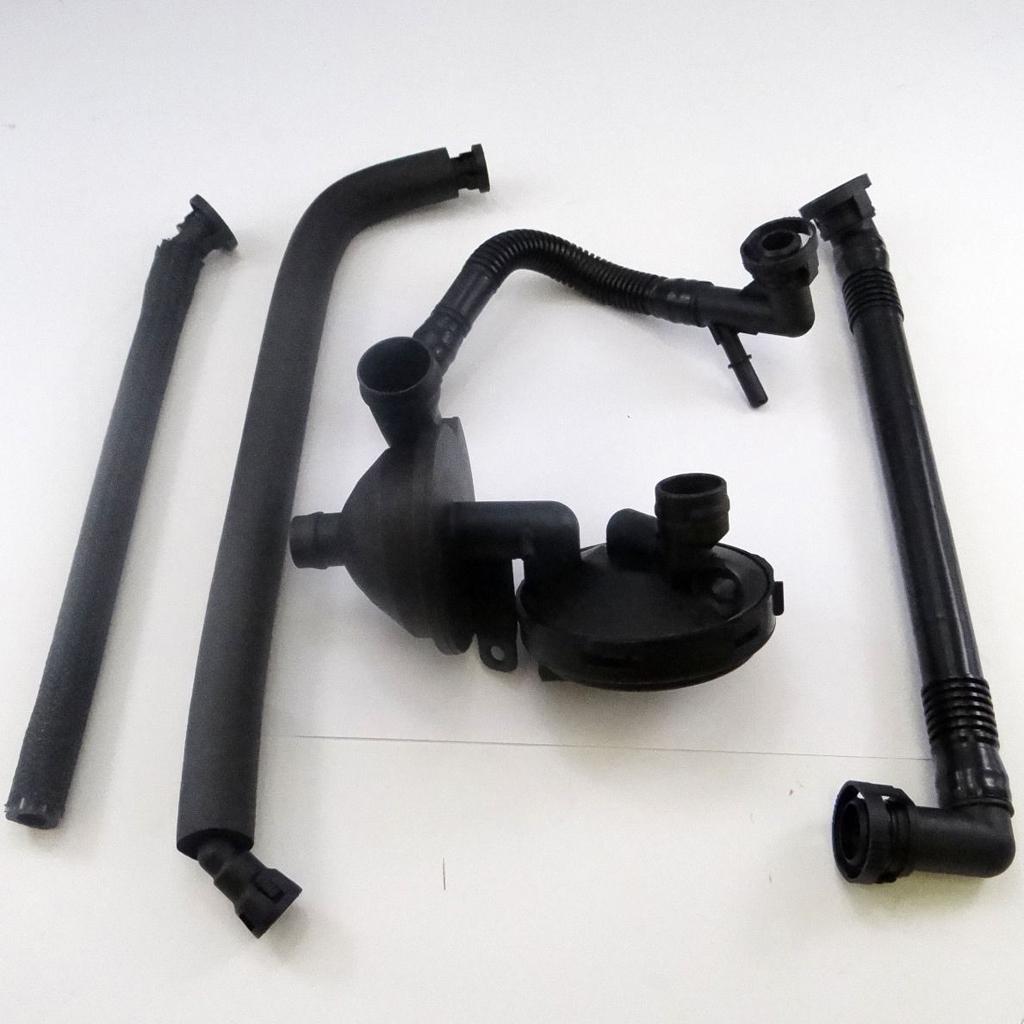 PCV Crankcase Vent Valve & Breather Oil Separator Hose Kit for BMW E46