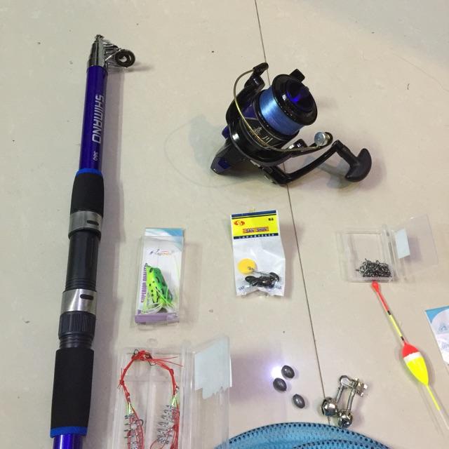 Bộ cần rút 2,7-3,6 m shimano máy 6000