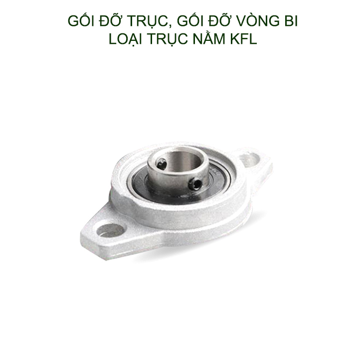 01 Gối đỡ trục, gối đỡ vòng bi loại nằm KFL, làm bằng hợp kim chắc chắn