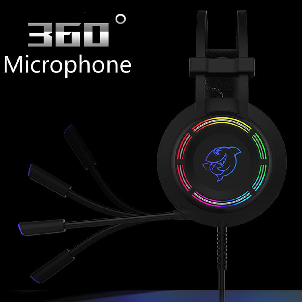CHANNEL Tai Nghe Gaming Chụp Tai Có Dây Usb 7.1 Kèm Mic Chất Lượng Cao