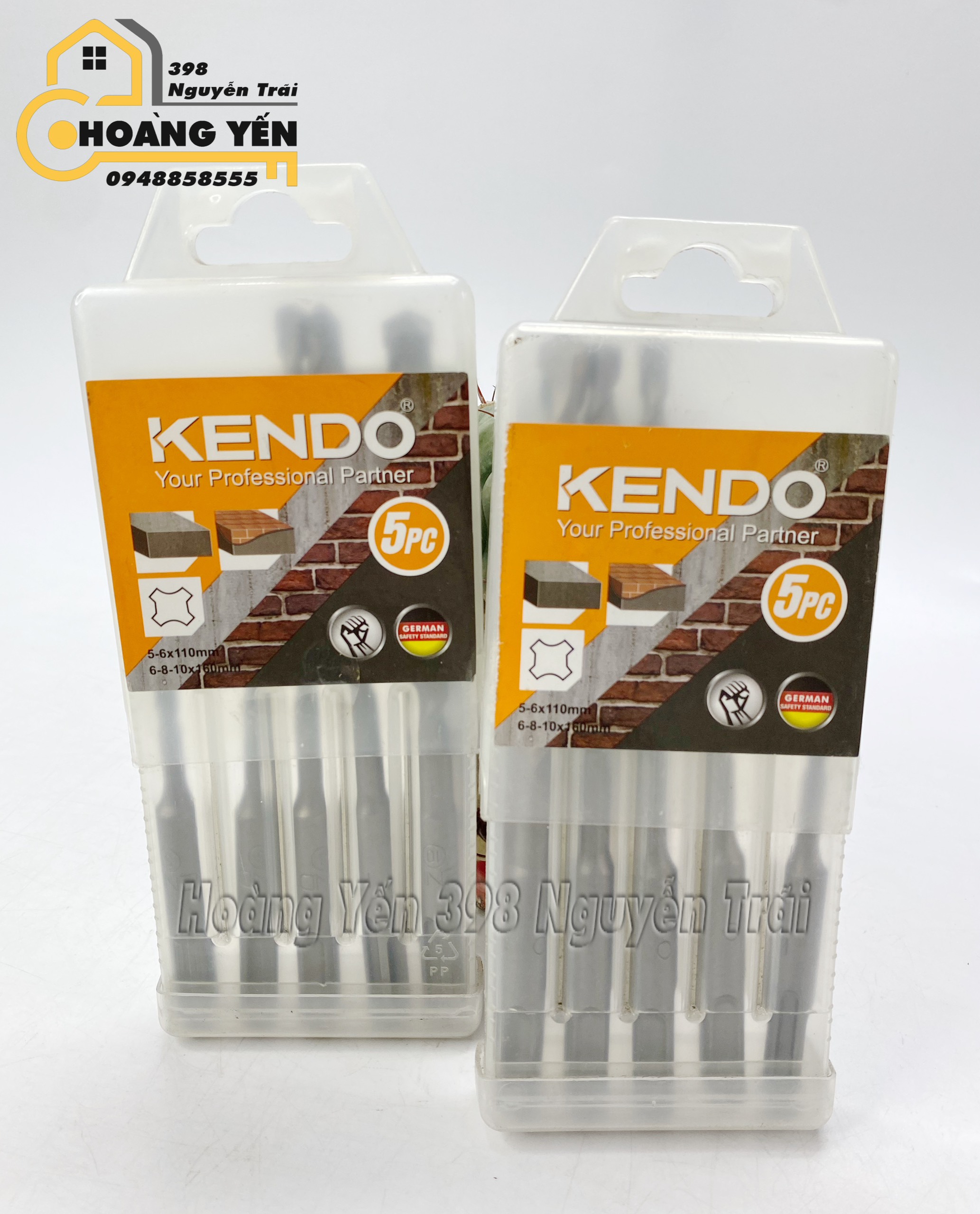 Hộp 5 mũi khoan đa năng KENDO 110mm/160mm Mũi khoan cho máy khoan tay Mũi khoan cho máy máy khoan xoay Mũi khoan bê tông gạch xi măng bê tông cốt thép