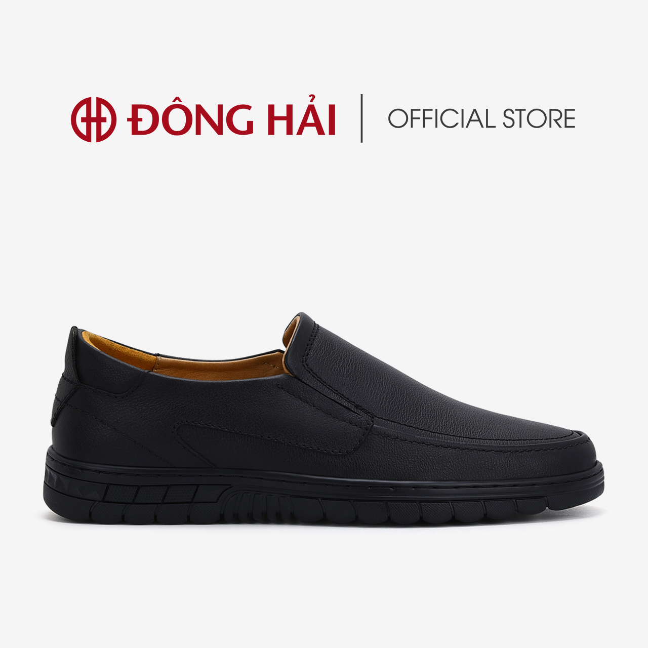 Giày lười nam Đông Hải da bò cao cấp với độ sần tự nhiên tăng vẻ nam tính - G0344