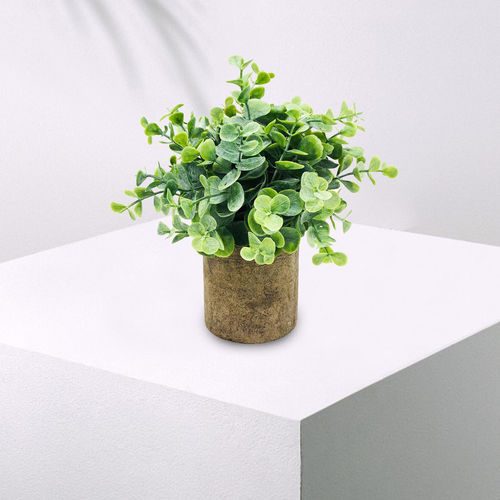 Artificial Eucalyptus Bonsai Fake Plants in Pot Garden Wedding Decoration