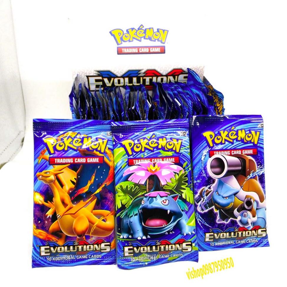 sỉ 1 gói thẻ pokemon 10 lá