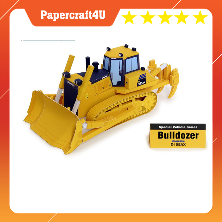 Mô hình giấy 3D Xe công trình D155 AX-6