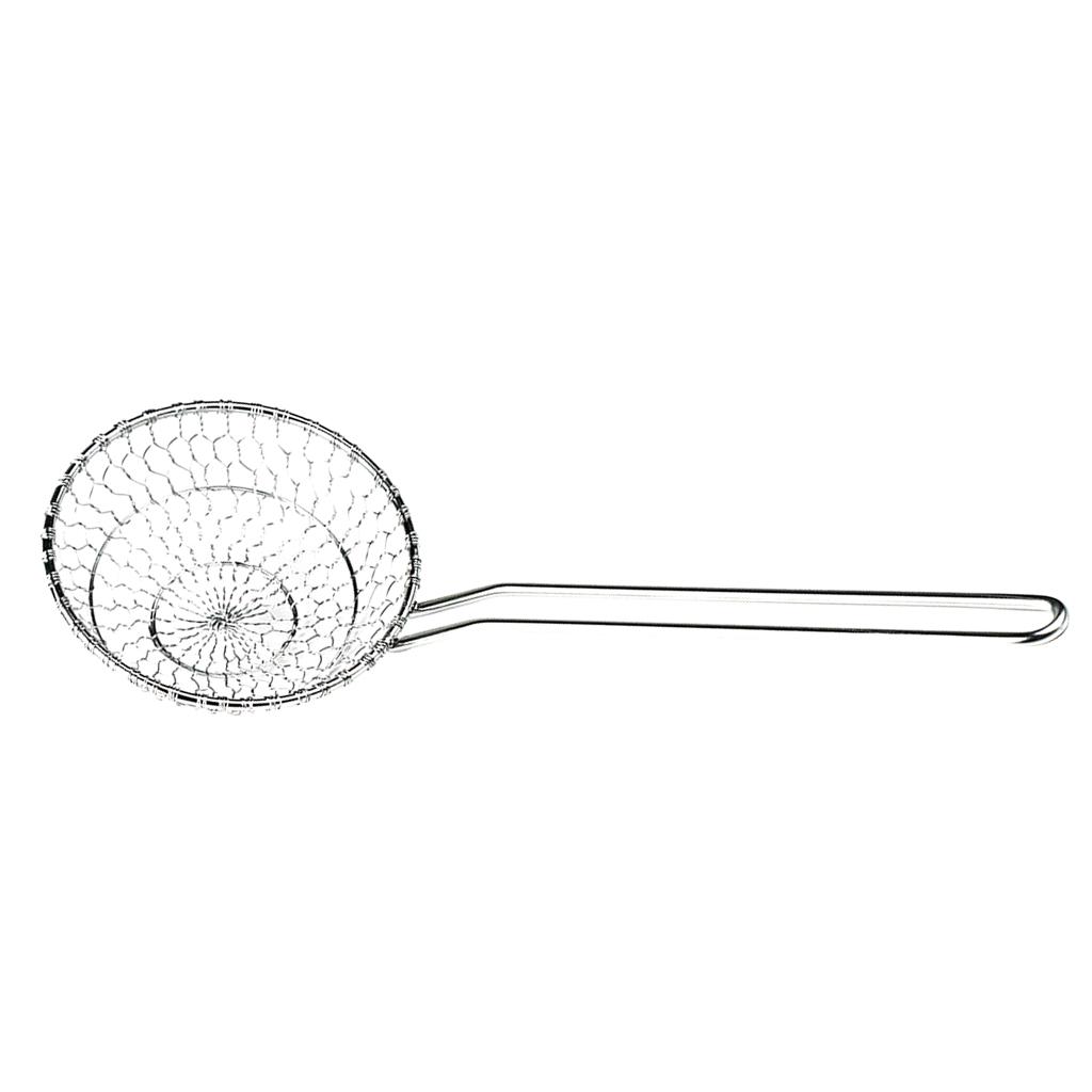 Stainless Steel Mesh Strainer Sieve Sifter Kitchen Noodle Dumpling Colander