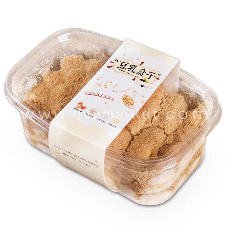 Hộp nhựa oval đựng bánh tiramisu, mousse XY092 (50C kèm nắp)