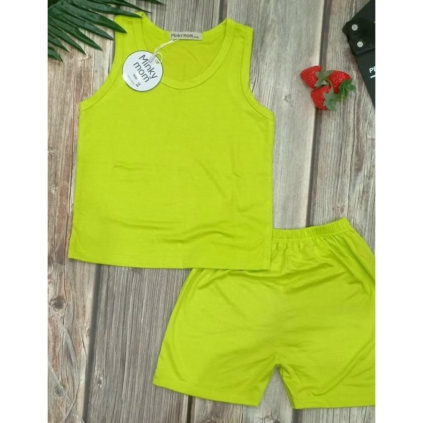 Bộ Minky mom trơn 3 lỗ bé trai, bé gái từ 0 - 4 tuổi vải THUN LẠNH cực kỳ DÀY DẶN thấm hút mồ hôi