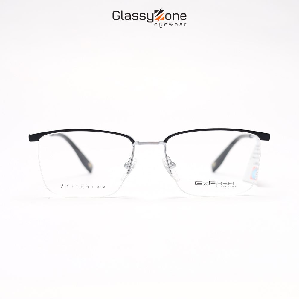 Gọng kính cận, Mắt kính giả cận kim loại Form vuông Nam Kent - GlassyZone