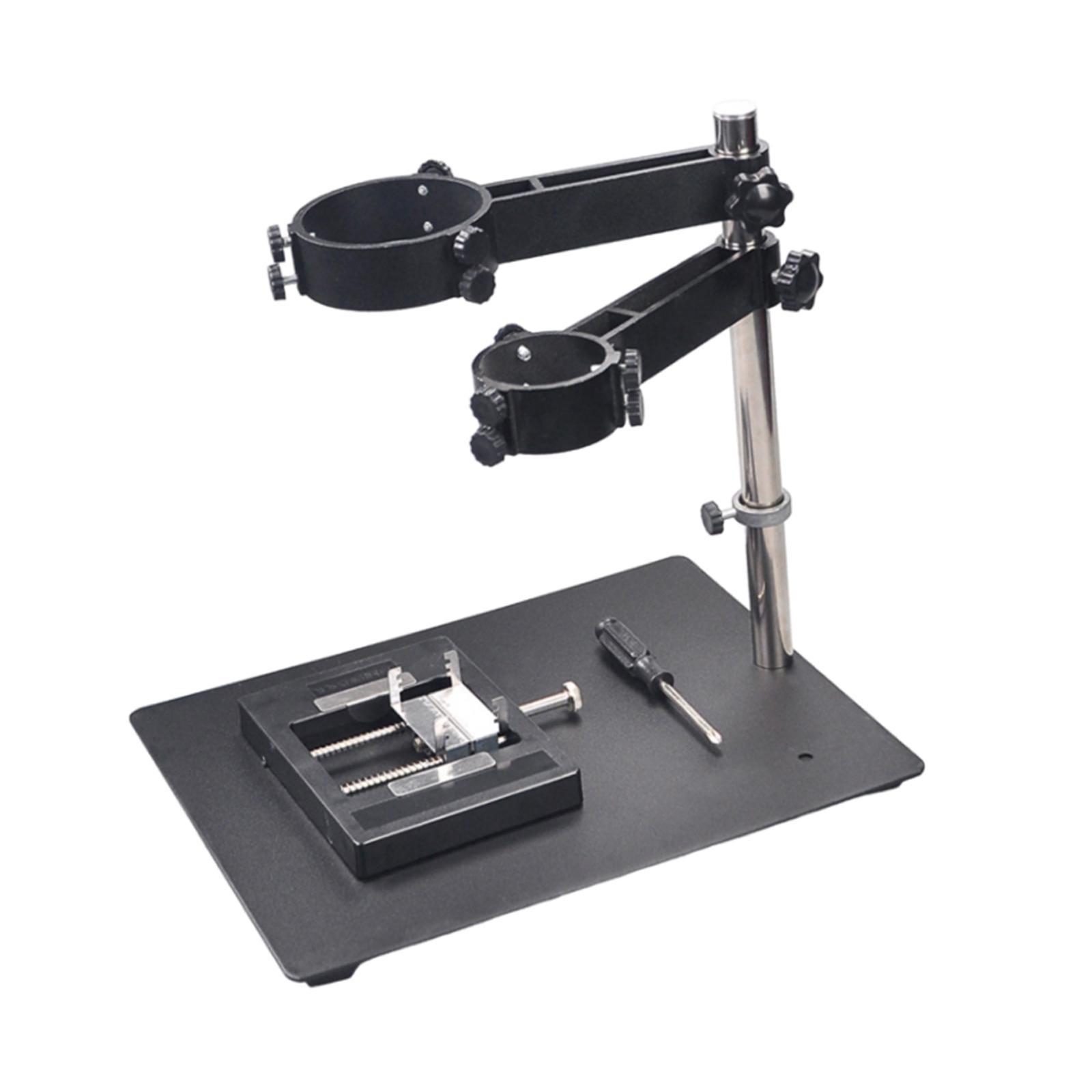 Air Heat Bracket Rack, Hot Air Heat Clamp with 2 Fixtures, Foldable Multipurpose, Adjustable Portable Hot Air Heat Stand for Desktop Soldering