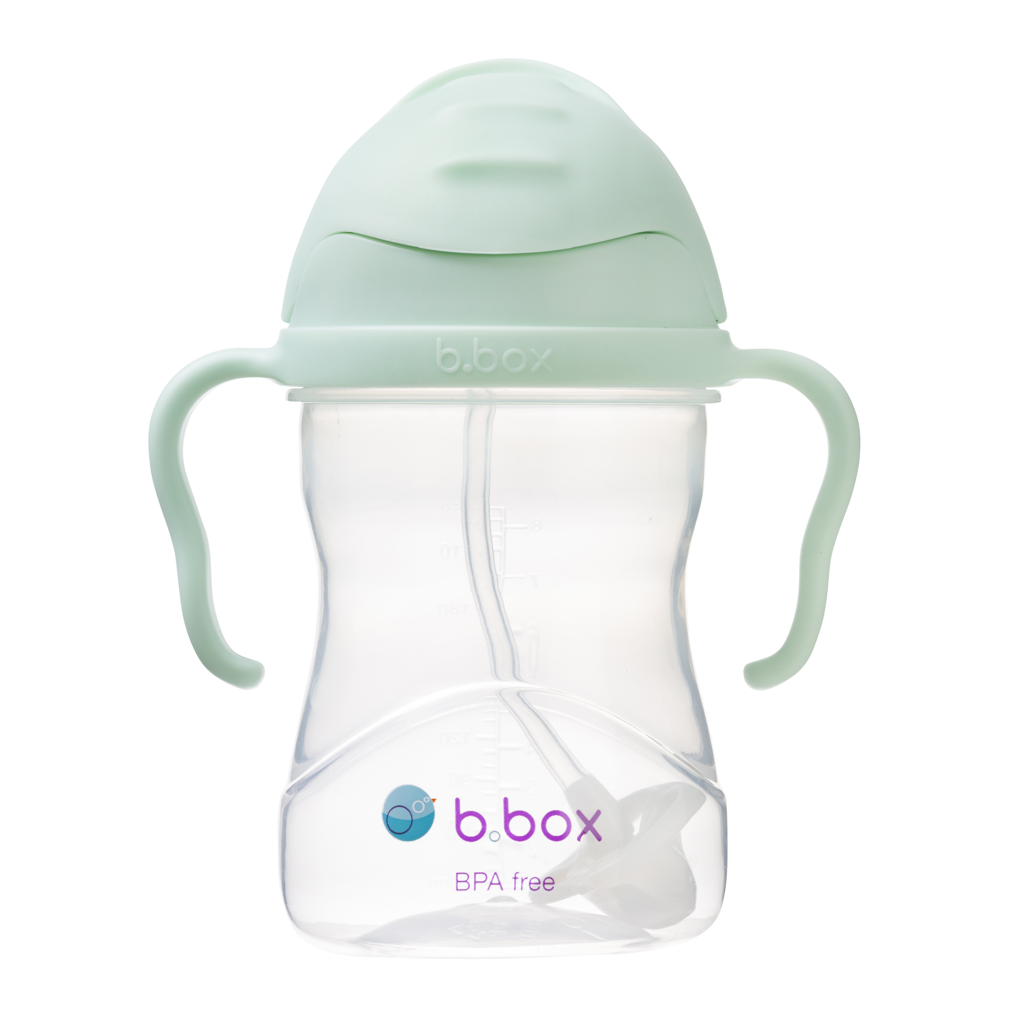 B.box Disney Bình nước 360 độ cho bé tập uống nước 240ml - Xanh Lá Pastel