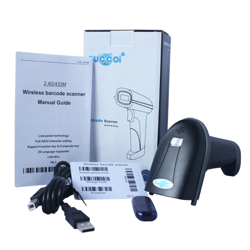 Máy quét mã vạch không dây Barcode Scanner 1D L002W nhanh và dễ sử dụng