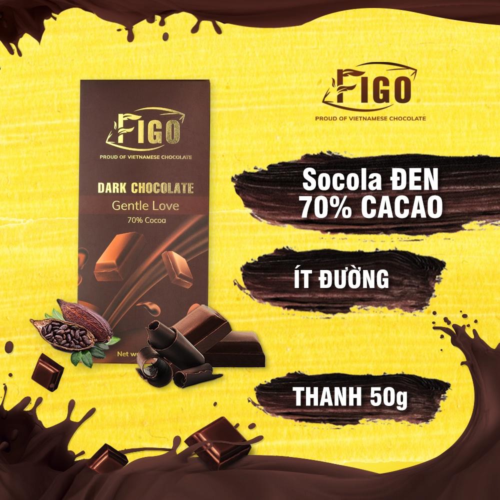 Combo Dark Chocolate Milk Chocolate mix vị tự chọn 50gram FIGO, đồ ăn vặt ngon nội địa