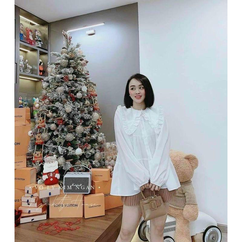 Áo bà bầu dài tay thu đông công sở thiết kế cao cấp đẹp giá rẻ trẻ trung