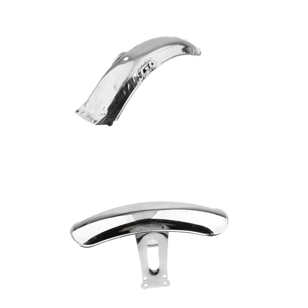 2 chiếc Xe Máy Trước/Sau Fender Chắn Bùn Thay Thế Trực Tiếp cho Xe  CG 125, đồng hồ nam Dây Thép Không Gỉ (3