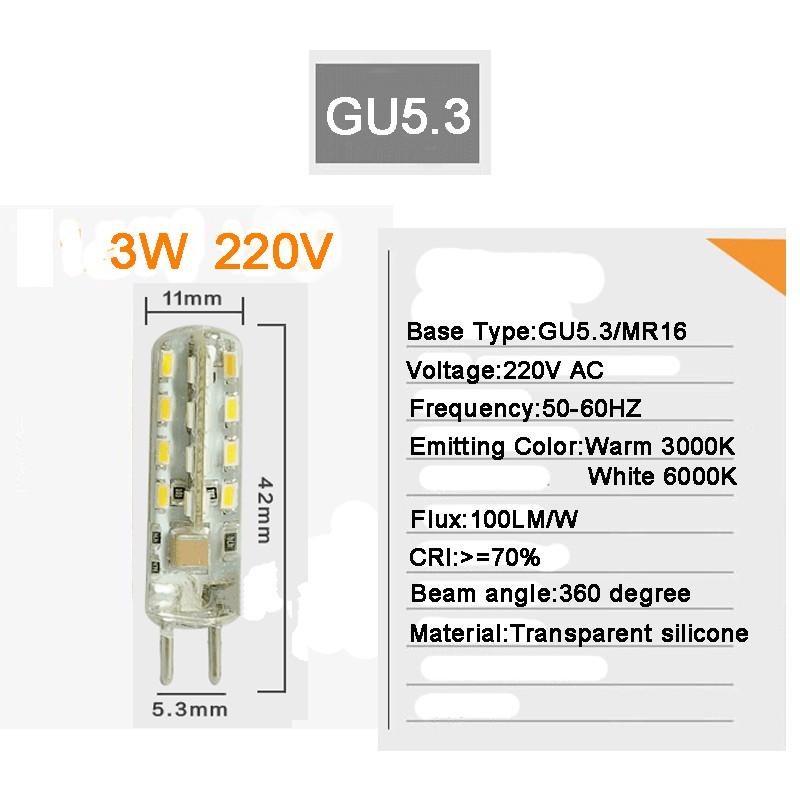 Bóng Đèn Led G4 G9 Gu5.3 Ac 220v Ac / Dc 12v 1w 2w 3w 4w 5w 7w