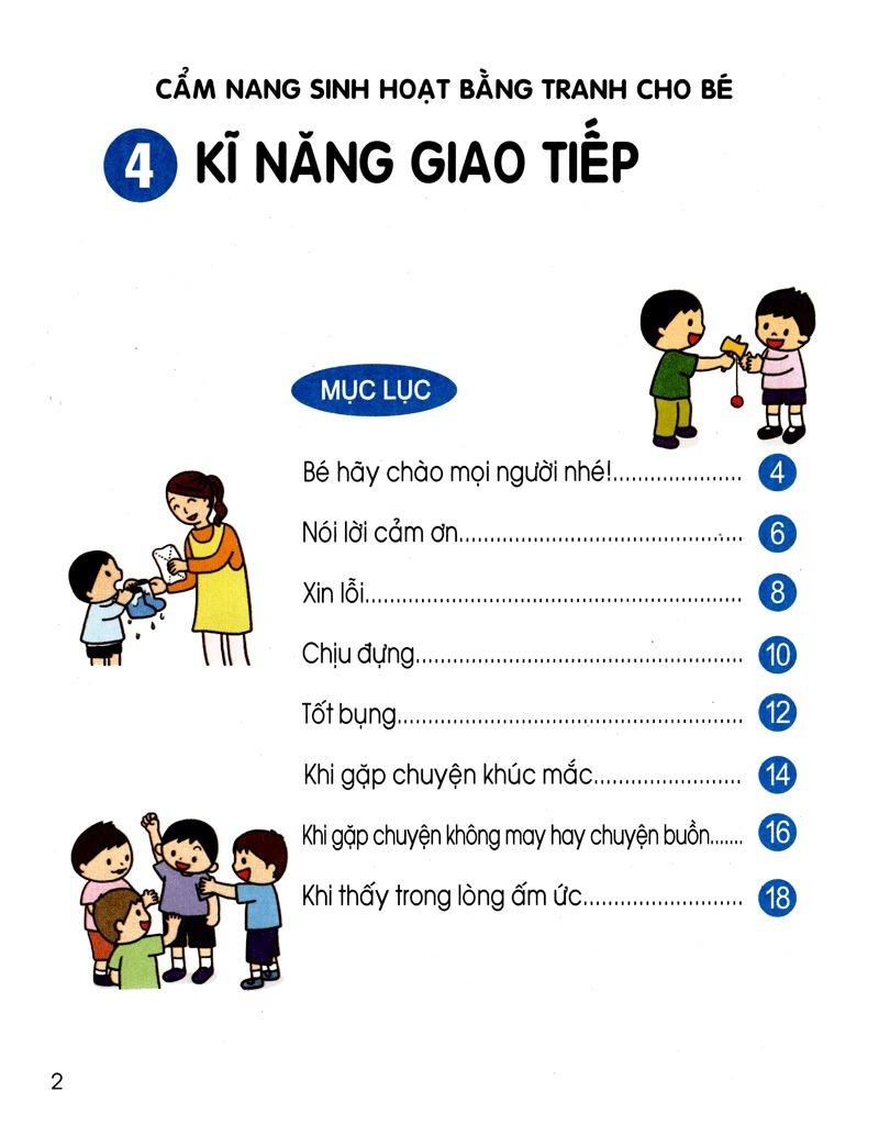 Cẩm Nang Sinh Hoạt Bằng Tranh Cho Bé Tập 4: Kĩ Năng Giao Tiếp (Tái Bản 2019)
