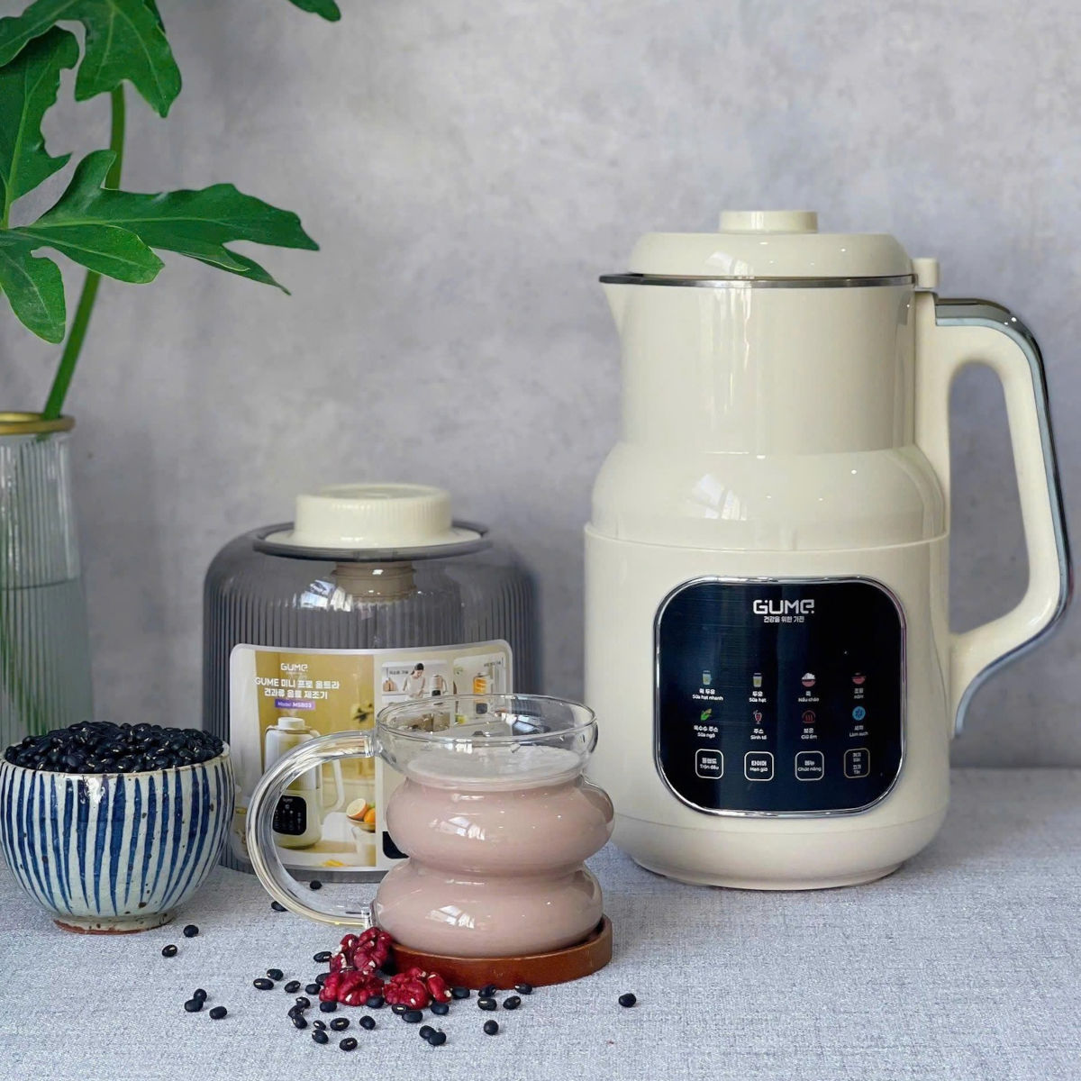 Máy làm sữa hạt Hàn Quốc Ultra Pro MSB03 Dung tích 1200ml. Có nắp chống ồn - Hàng chính hãng