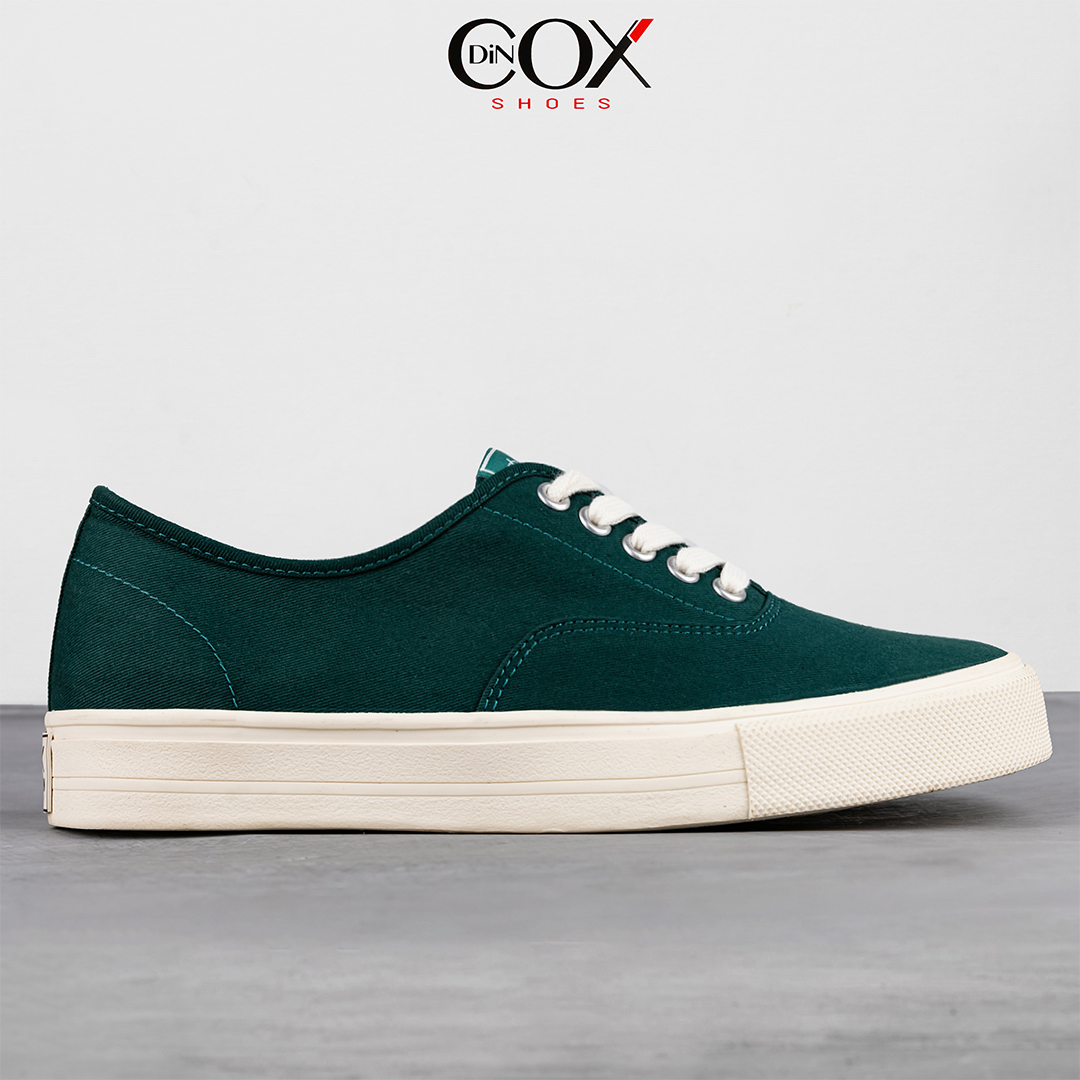 Giày Sneaker  Vải Canvas DINCOX E06 Ever Green Đơn Giản Tinh Tế Sang Trọng