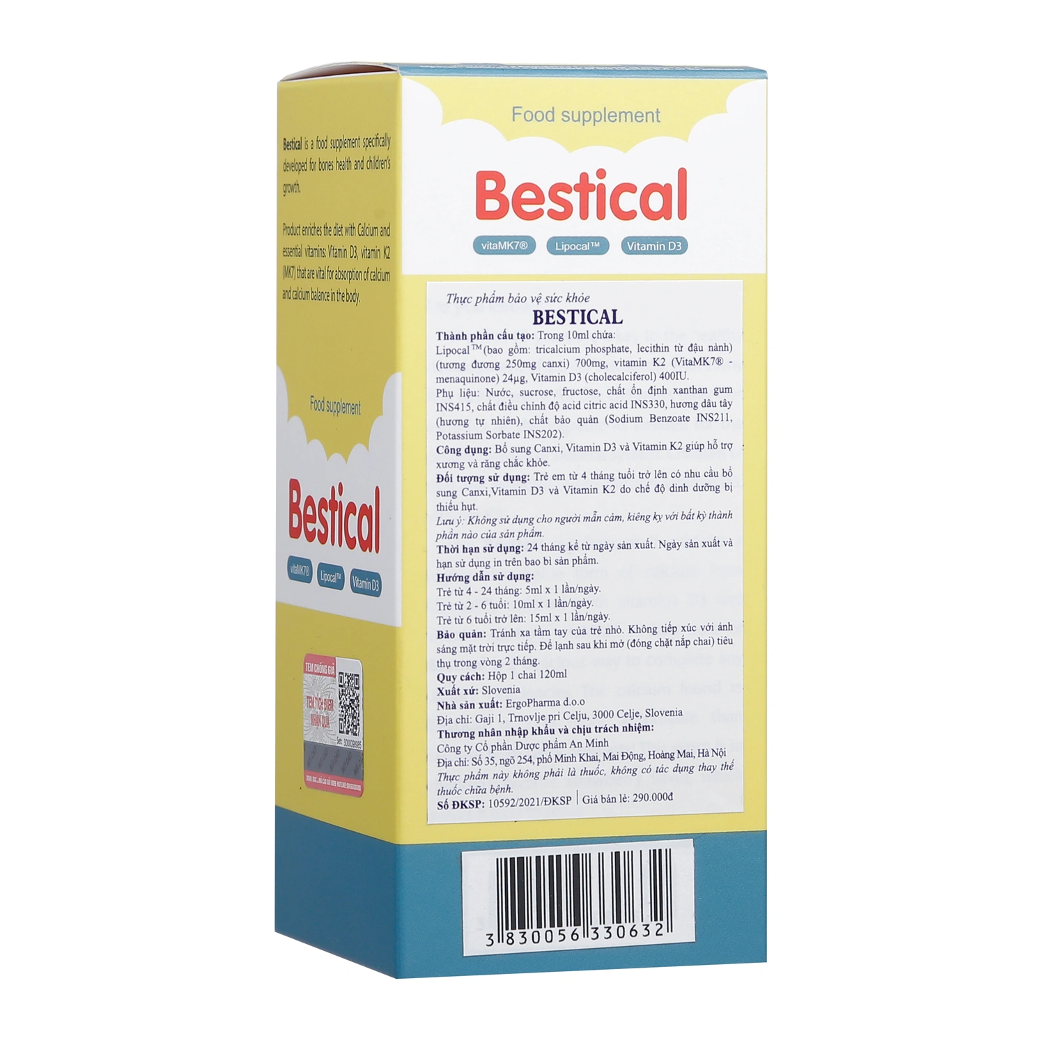 Bestical - Canxi Sinh Học Cho Bé - dung tích 120ml