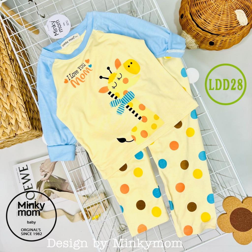 Bộ Dài Tay Cho Bé LDD28 Đồ Bộ Thun Lạnh Cao Cấp Mềm Mịn Thoáng Mát Hàng Chuẩn Loại 1 MINKY MOM Dễ Chịu, Thoải Mái Cho Bé