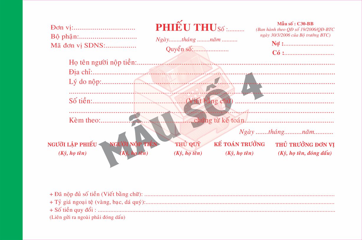 Phiếu thu 1 liên-block 10-chọn mẫu in tên