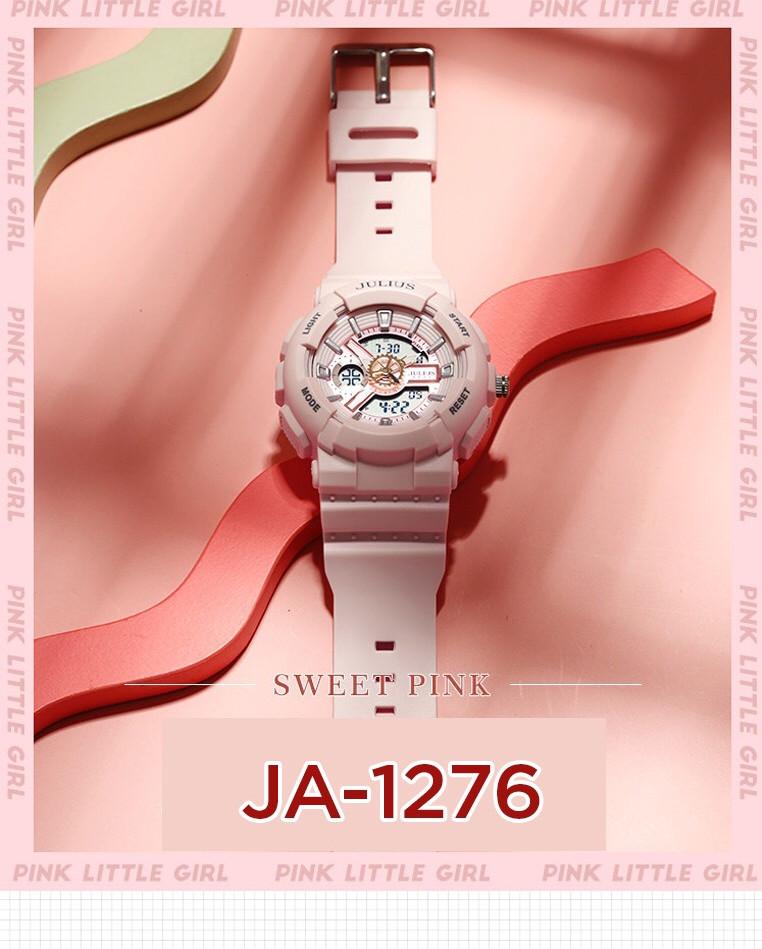 Đồng hồ nữ Julius Hàn Quốc JA 1276A dây Silicon phiên bản Thể Thao Cá Tính