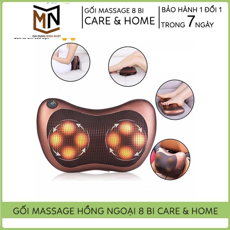 Máy Massage Cổ, Gối Massage Cổ Hồng Ngoại 8 Bi Cao Cấp Hàn Quốc, Bảo Hành 6 Tháng