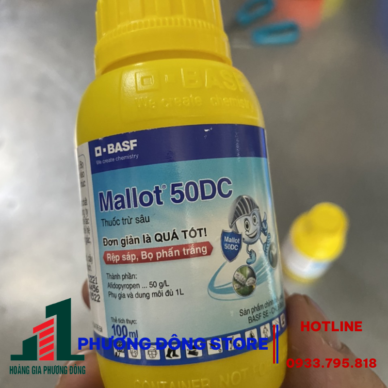 Thuốc trừ sâu Mallot 50DC - chai 100ml, chai 250ml