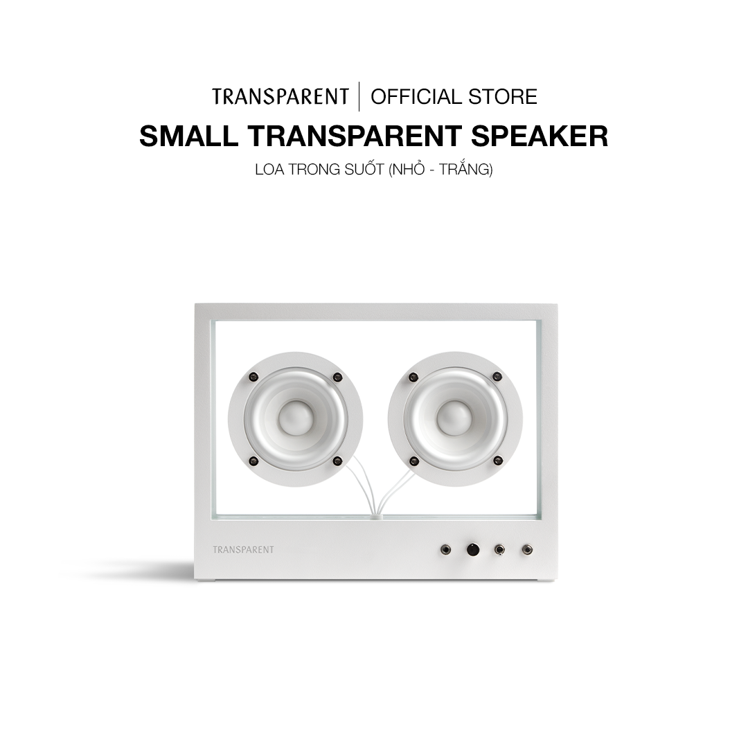 Loa Trong Suốt - Small Transparent Speaker - Nhỏ - Màu Trắng - Hàng Chính Hãng