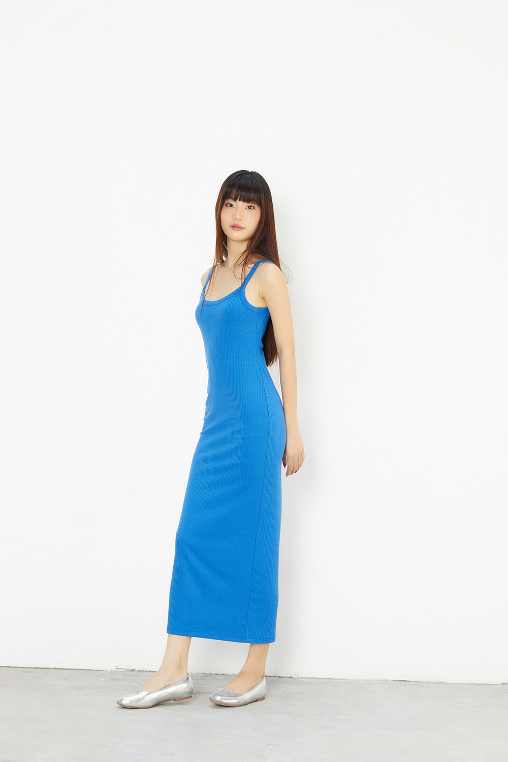 DOTTIE - Đầm thun midi hai dây - D0471