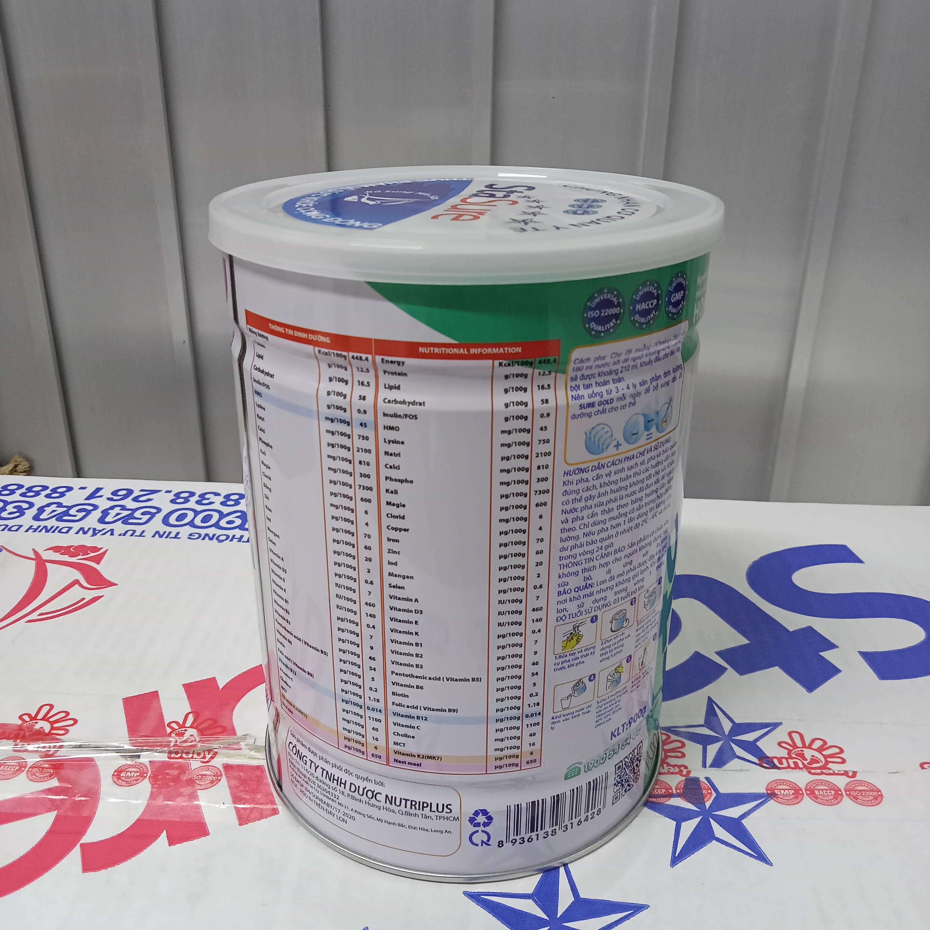 Sữa Bột SURE GOLD_STASURE Dinh Dưỡng Dành Cho Người Ốm, Người Sau Phẫu Thuật _Nutriplus_SGS456