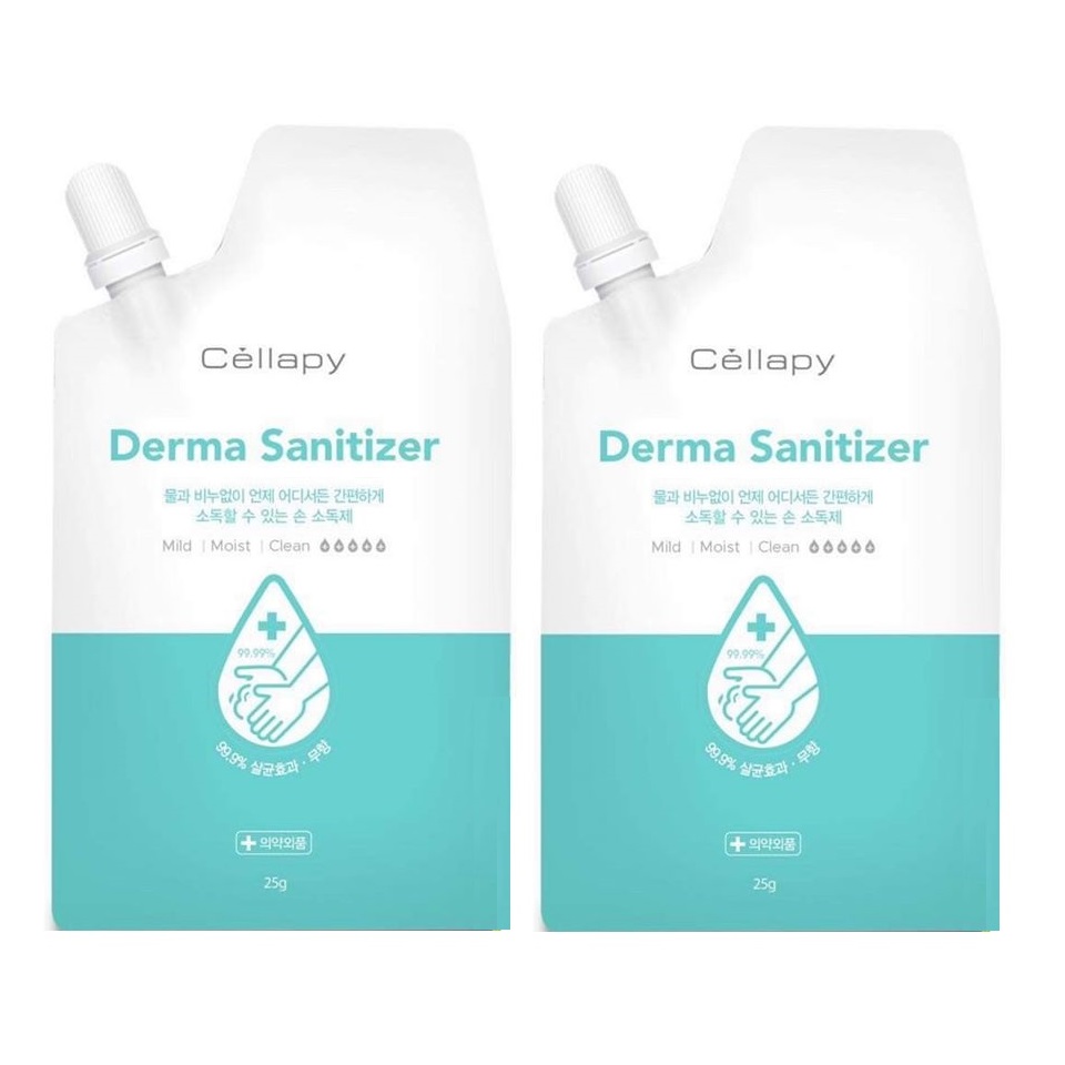 Combo 2 Gel Rửa Tay Sát Khuẩn Cellapy Derma Sanititer 25g