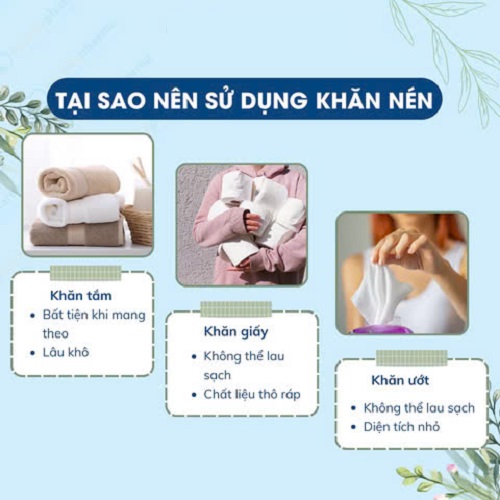 Khăn tắm nén du lịch vải cotton mềm mại thấm hút tốt, tiện lợi 70x140 cm dùng nhiều lần, Khăn nén tập thể thao - compressed towel
