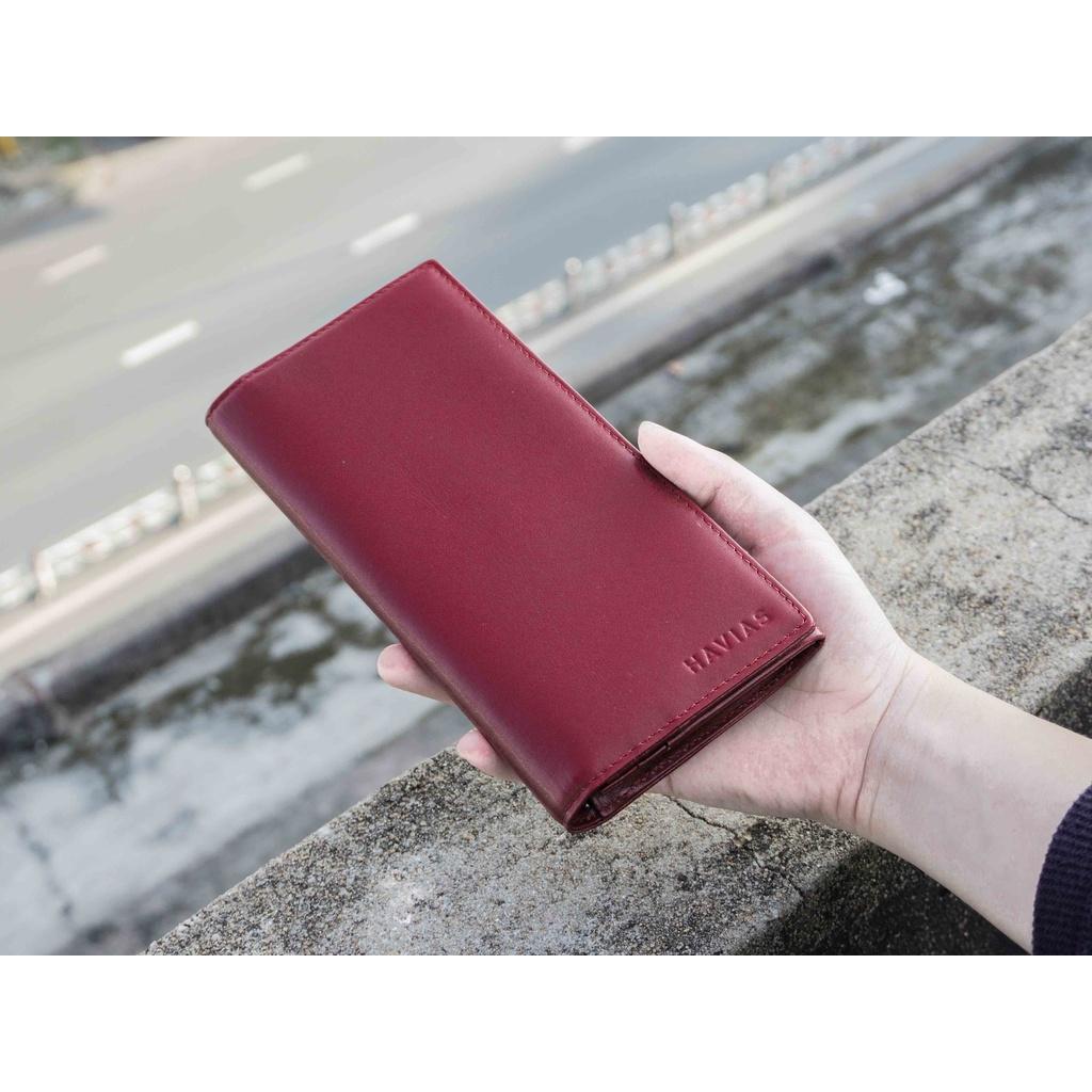 Ví dài Midas Đỏ Handcrafted Wallet HAVIAS