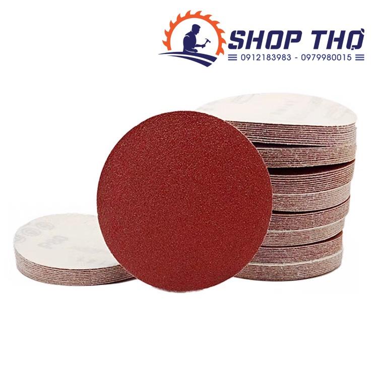 Giấy nhám tròn đế lông đường kính 100mm