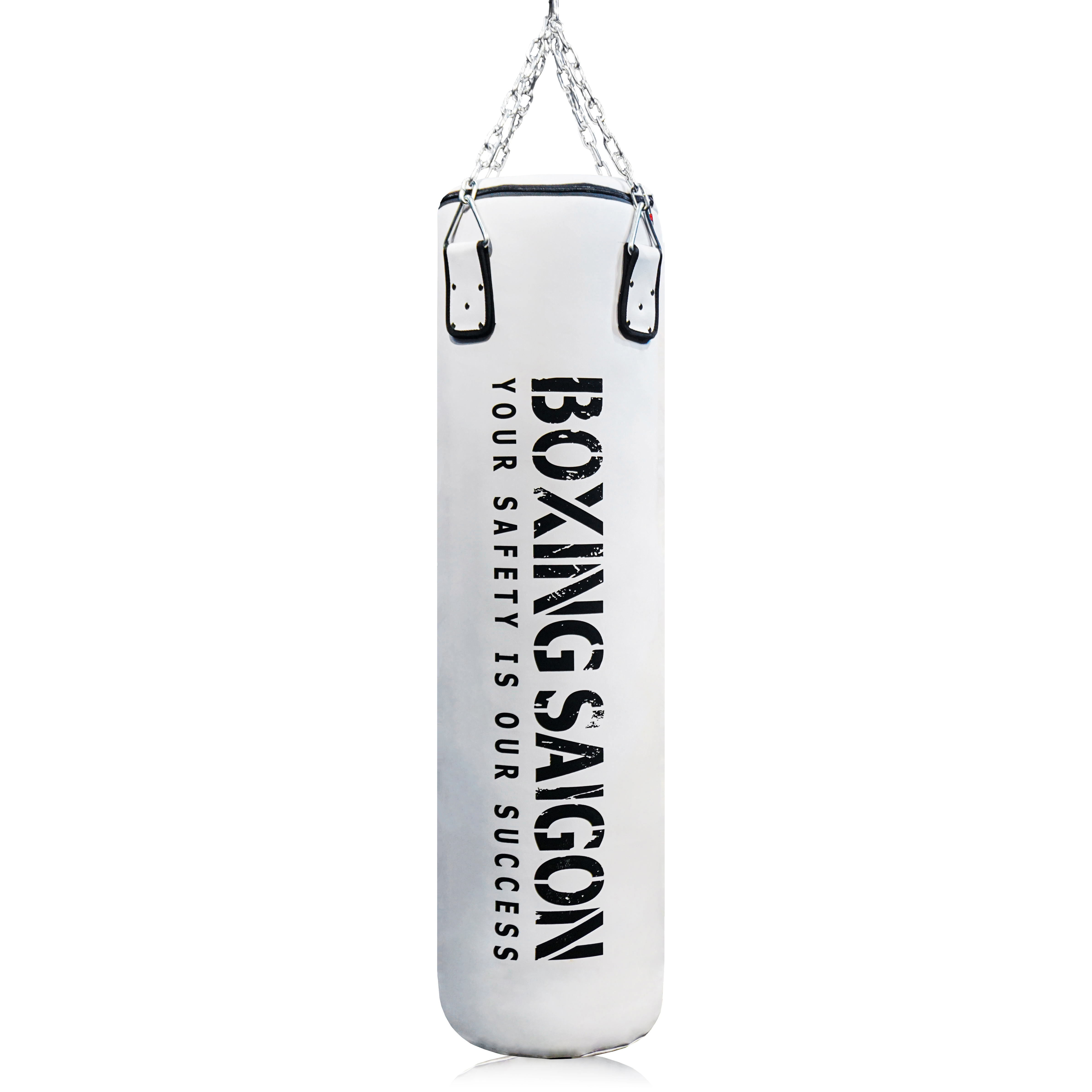 Combo Bao Cát Treo Boxing Punching Bag 1M2 &amp; Khung Treo Đôi ( Dây Xích ) - Trắng