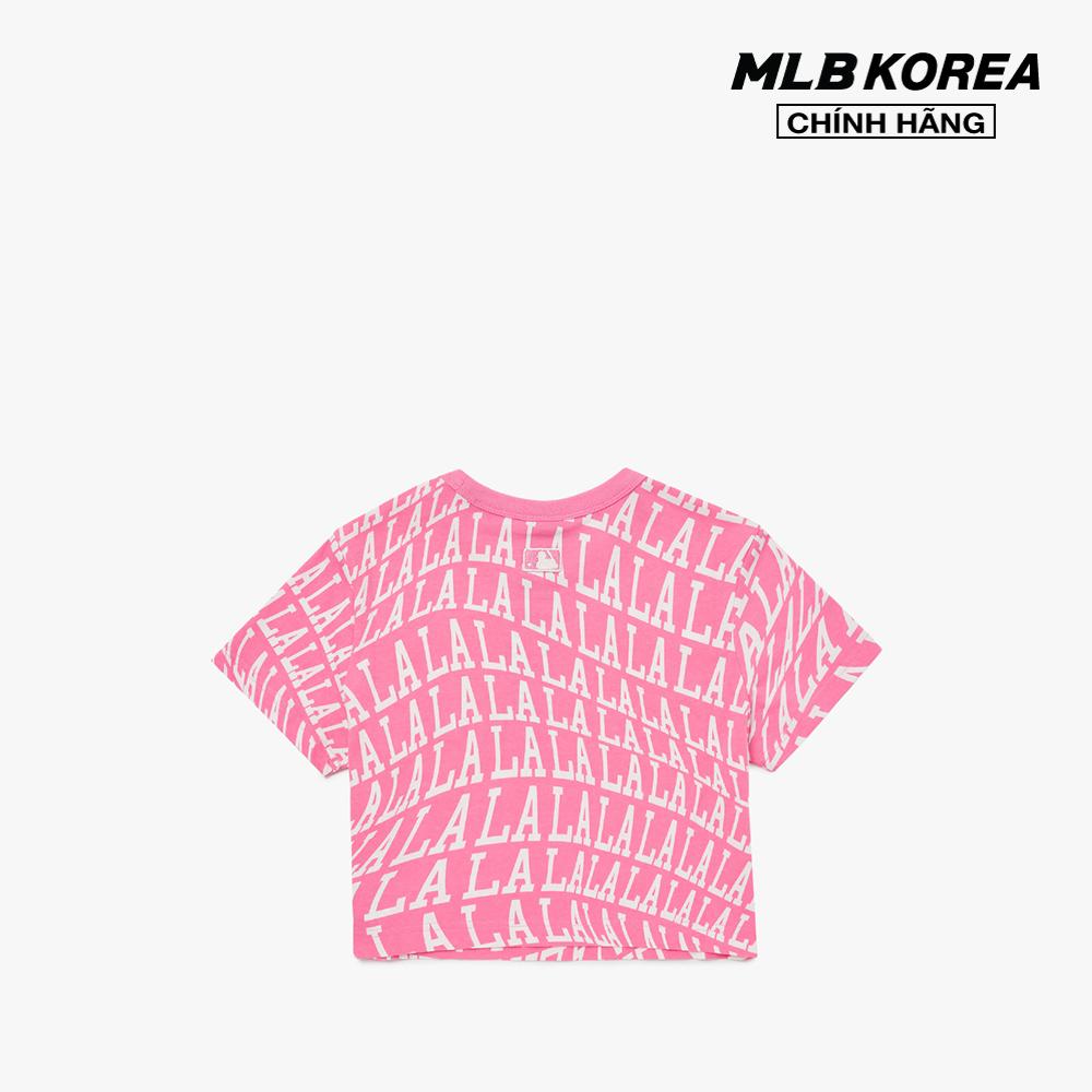 MLB - Áo croptop nữ tay ngắn Illusion Allover 3FTS61023