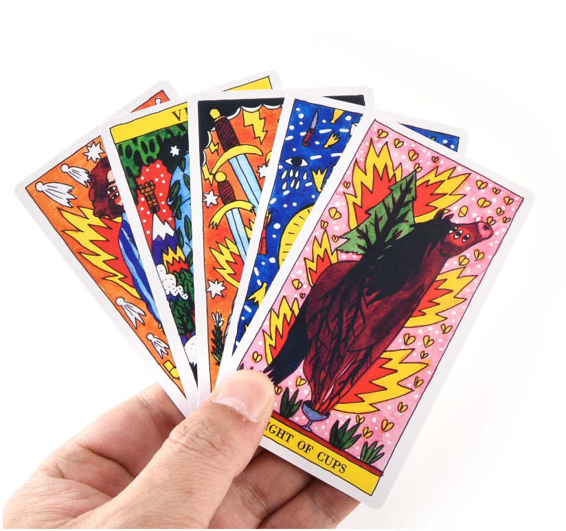 Combo Bộ Bài Del Fuego Tarot New Cao Cấp  và Túi Nhung Đựng Tarot và Khăn Trải Bàn Tarot